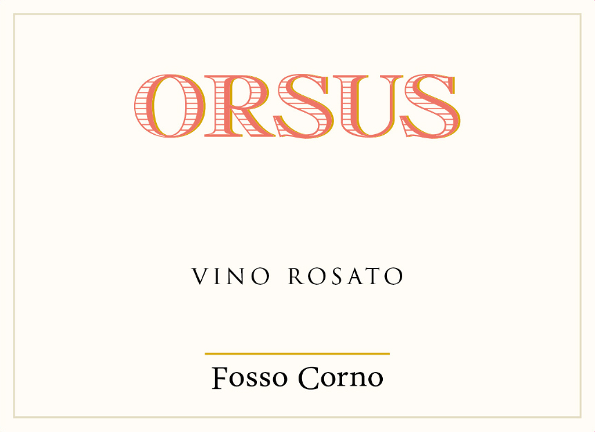 [ORRO] Montepulciano Vino Rosato “Orsus”